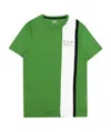Ea7 Logo Printed T-shirt With Round Neck In Green