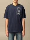 Ea7 Logo Printed T-shirt In Black