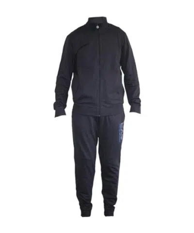 Ea7 Logo Printing Two-piece Set In Black