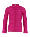 Ea7 Logo Quilted Down Jacket In Pink