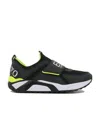 Ea7 Logo Round-headed Casual Sports Shoes In Black