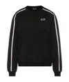 Ea7 Logo Round-necked Sweater In Black
