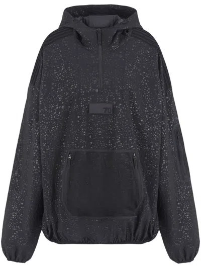 EA7 LOGO-RUBBERISED HOODIE