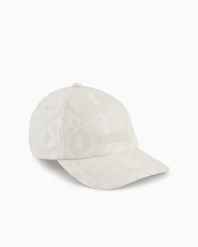 Ea7 Logo Series Baseballcap Aus Baumwolle In Gray