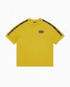 Ea7 Kids' Logo Series Boy Cotton T-shirt In Yellow