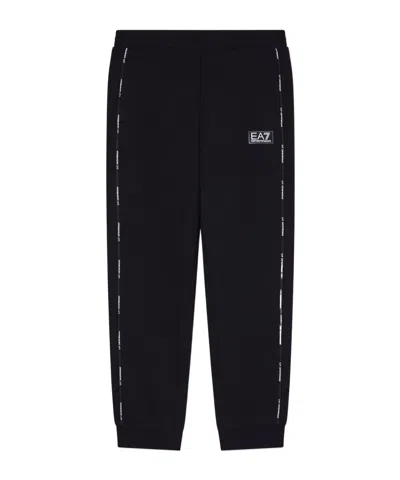 EA7 LOGO SERIES BOY COTTON-BLEND JOGGERS