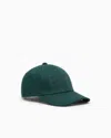 Ea7 Logo Series Cotton Baseball Cap In Green
