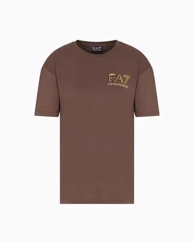 Ea7 Logo Series Cotton Crew-neck T-shirt