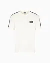 Ea7 Logo Series Cotton-jersey T-shirt In White