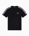 Ea7 Logo Series Cotton-jersey T-shirt In Black