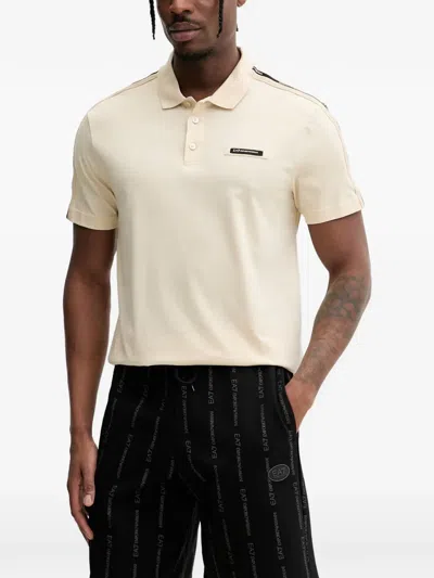 Ea7 Logo Series Polo Shirt In Animal Print