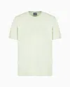 Ea7 Logo Series Short-sleeved Organic Cotton Jersey T-shirt In Green