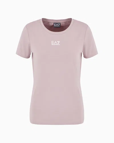 Ea7 Official Store Regular Fit T-shirts In Violett