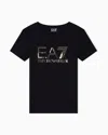 Ea7 Logo Series Stretch-jersey Crew-neck T-shirt In Black
