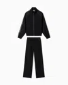 Ea7 Logo Series Stretch Modal Blend Tracksuit In Blue