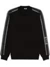 Ea7 Logo Series Sweatshirt In Black