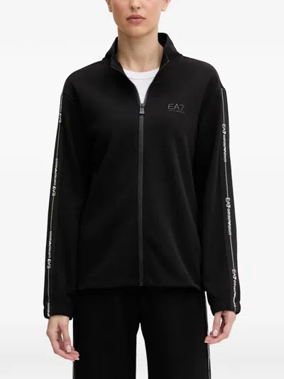 Ea7 Logo Series Sweatshirt In Black