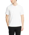 Ea7 Logo Series Short-sleeved Organic Cotton Jersey T-shirt In White