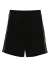 Ea7 Logo Series Track Shorts In Black
