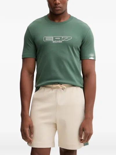 Ea7 Logo Series T-shirt In Green