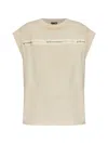 Ea7 Logo Series T-shirt In Neutral