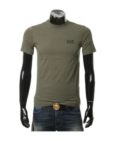 Ea7 Logo Short-sleeved T-shirt In Green
