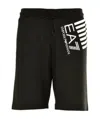 Ea7 Logo Shorts In Black