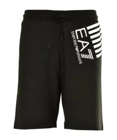 Ea7 Logo Shorts In Black