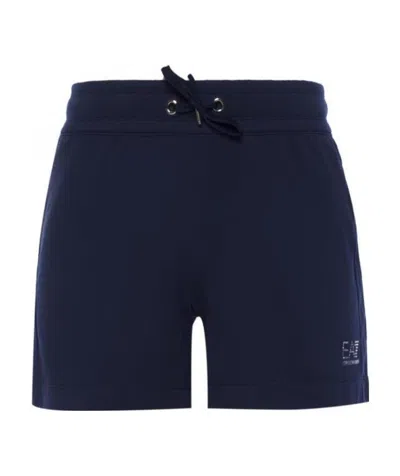 Ea7 Logo Shorts In Black