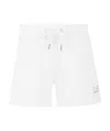 Ea7 Logo Printed Shorts In White