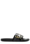 Ea7 Logo Slide Sandals