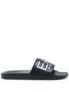 Ea7 Logo Pool Slides In Blue