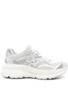 Ea7 White Logo Sneakers In Gray