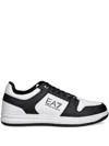 Ea7 Logo Sneakers In Black