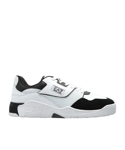 EA7 EA7 EMPORIO ARMANI LOGO PRINTED LOW-TOP SNEAKERS