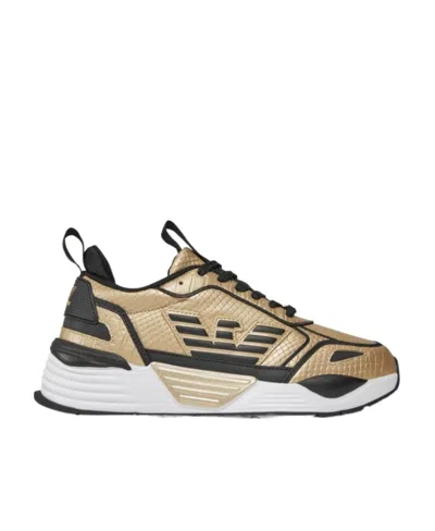 Ea7 Logo Sports Shoes In Nude