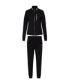 Ea7 Logo-print Cotton Track Suit In Black