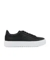Ea7 Logo Strapped Casual Sneakers In White