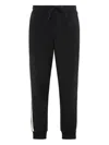 Ea7 Emporio Armani Track Pants In Cotton In Black