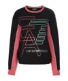 Ea7 Logo Sweater In Black