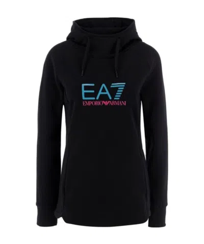 Ea7 Logo Sweater In Black
