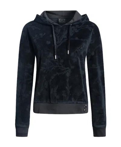 Ea7 Logo Sweater In Black