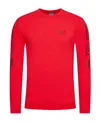 Ea7 Logo Sweater In Red
