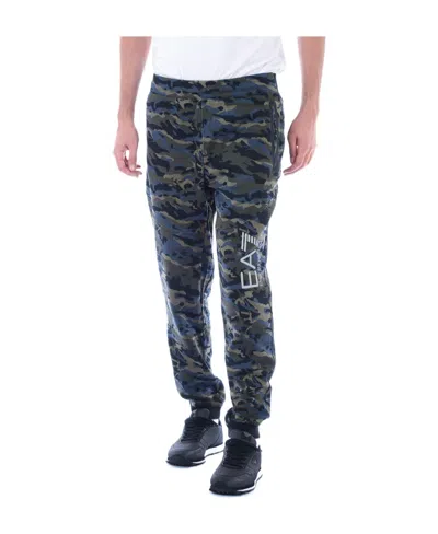 Ea7 Logo Sweatpants In Animal Print