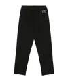Ea7 Black Logo Two-piece Sports Suit In Black