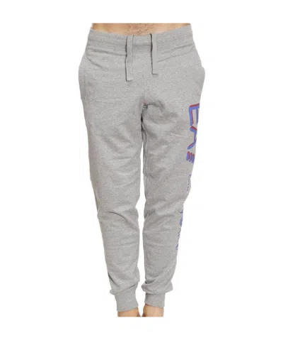 Ea7 Logo Sweatpants In Gray