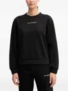 Ea7 Logo Sweatshirt In Black