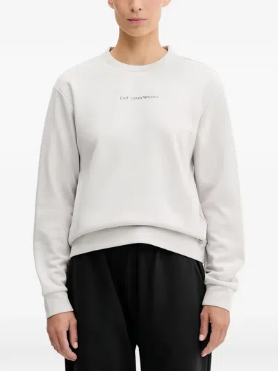Ea7 Logo Sweatshirt In Gray