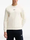 Ea7 Logo Sweatshirt In Neutral