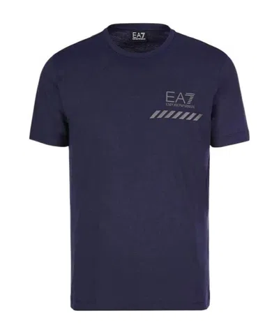 Ea7 Logo T-shirt In Black